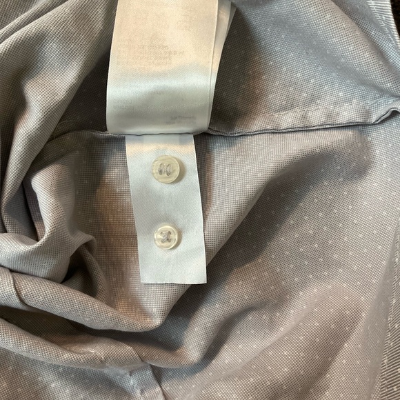 H&M Gray with White Polka Dots Button Up Shirt, Size 10 - Picture 5 of 5